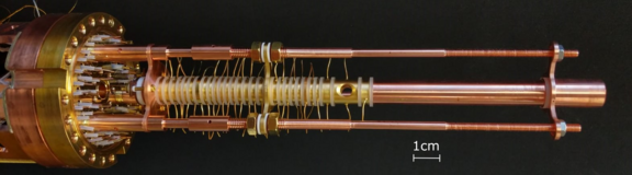 Figure 2: Trap tower for the measurement of  the magnetic moment of helium-3